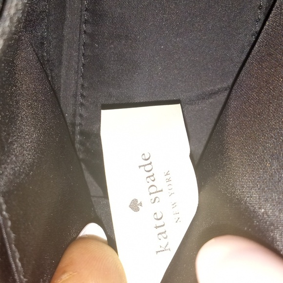 Kate Spade black glitter cosmetic bag - Picture 7 of 8